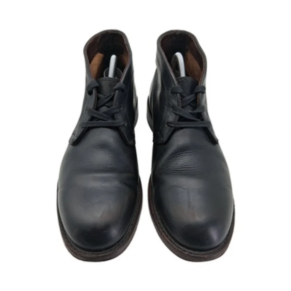 Frye Boots Mens Size 10 Narrow Black Leather Chukka Ankle Casual Dress Boots USA